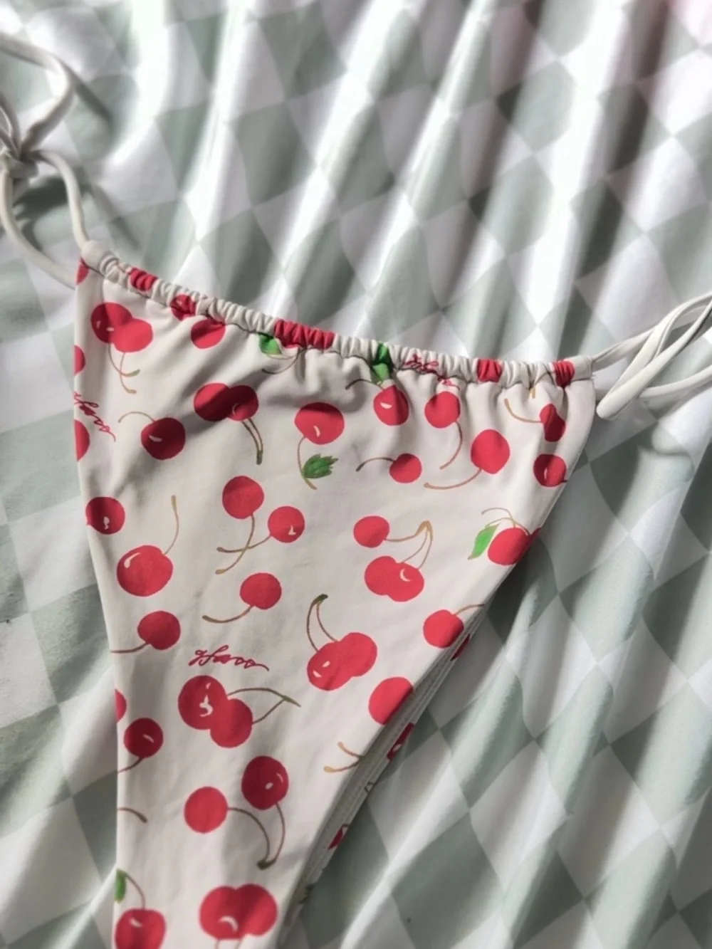 Frankie's Bikinis White Sydney Sweeney Tia Bikini Bottom